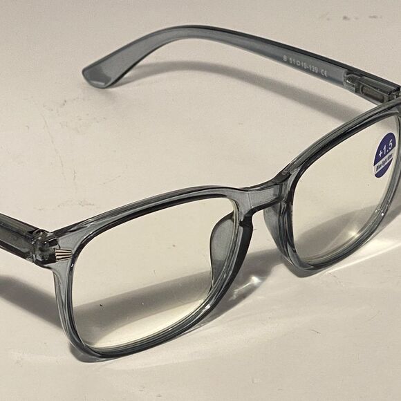 1508 Colette 1.5 Grey Reading Glasses Soft Butterfly Readers NWT - Picture 7 of 9